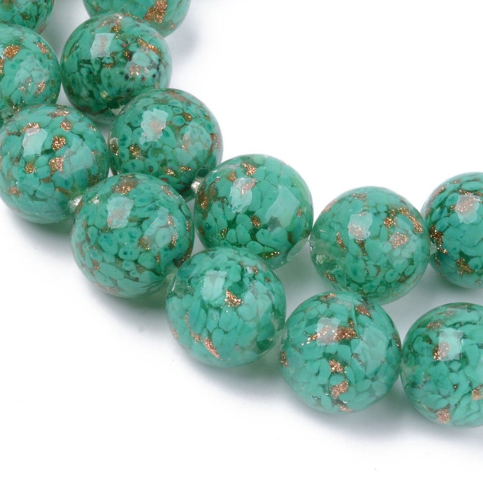 Round Glass Beads 20mm, 2 pcs