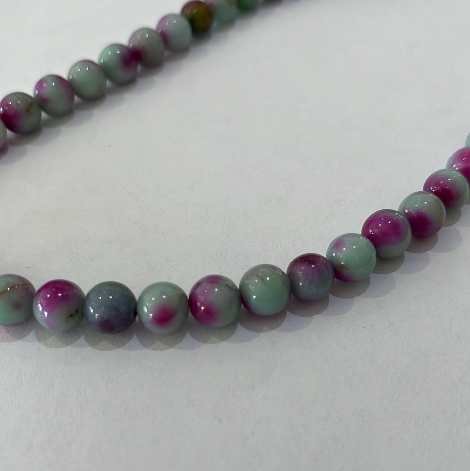 Grey and Purple Jade 8mm