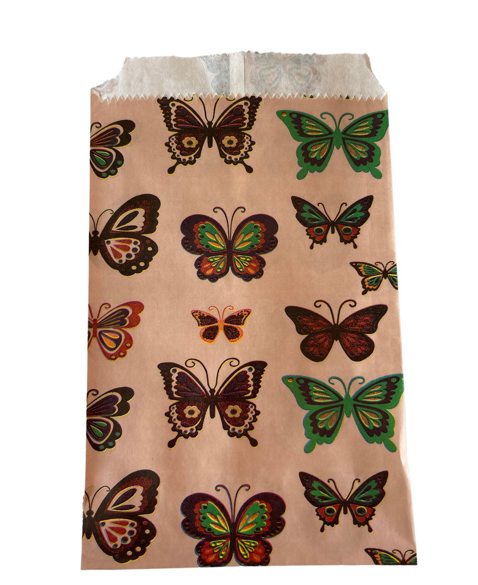 Bolsas de papel, Mariposas 6x4, 15 uds.