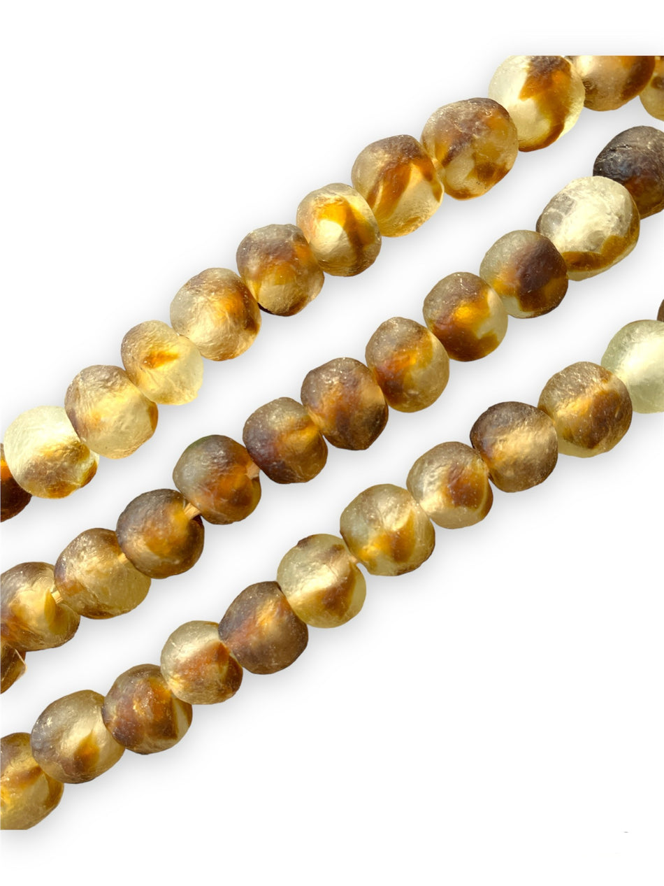 Frosted African Bead Strand