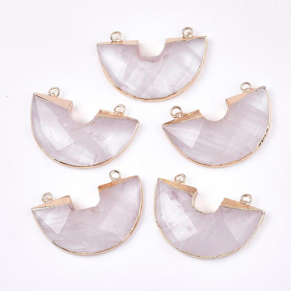 Quartz U-Shape Gemstone Pendant