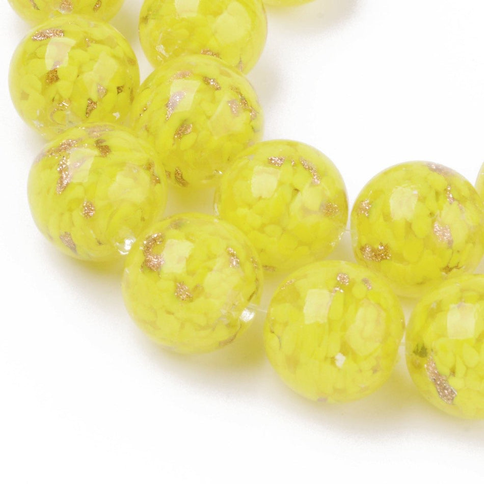 Round Glass Beads 20mm, 2 pcs