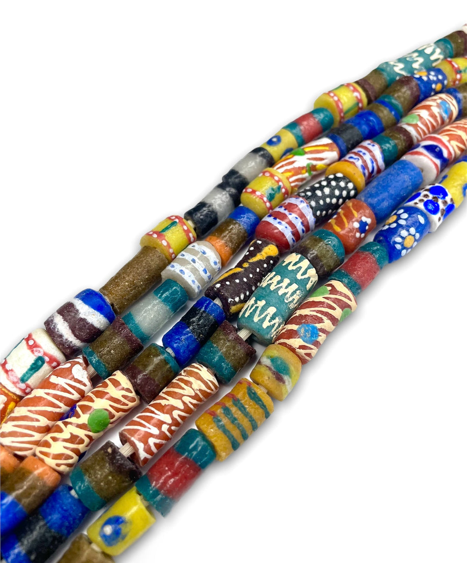 African Multicolor Tube 1/2 Strand