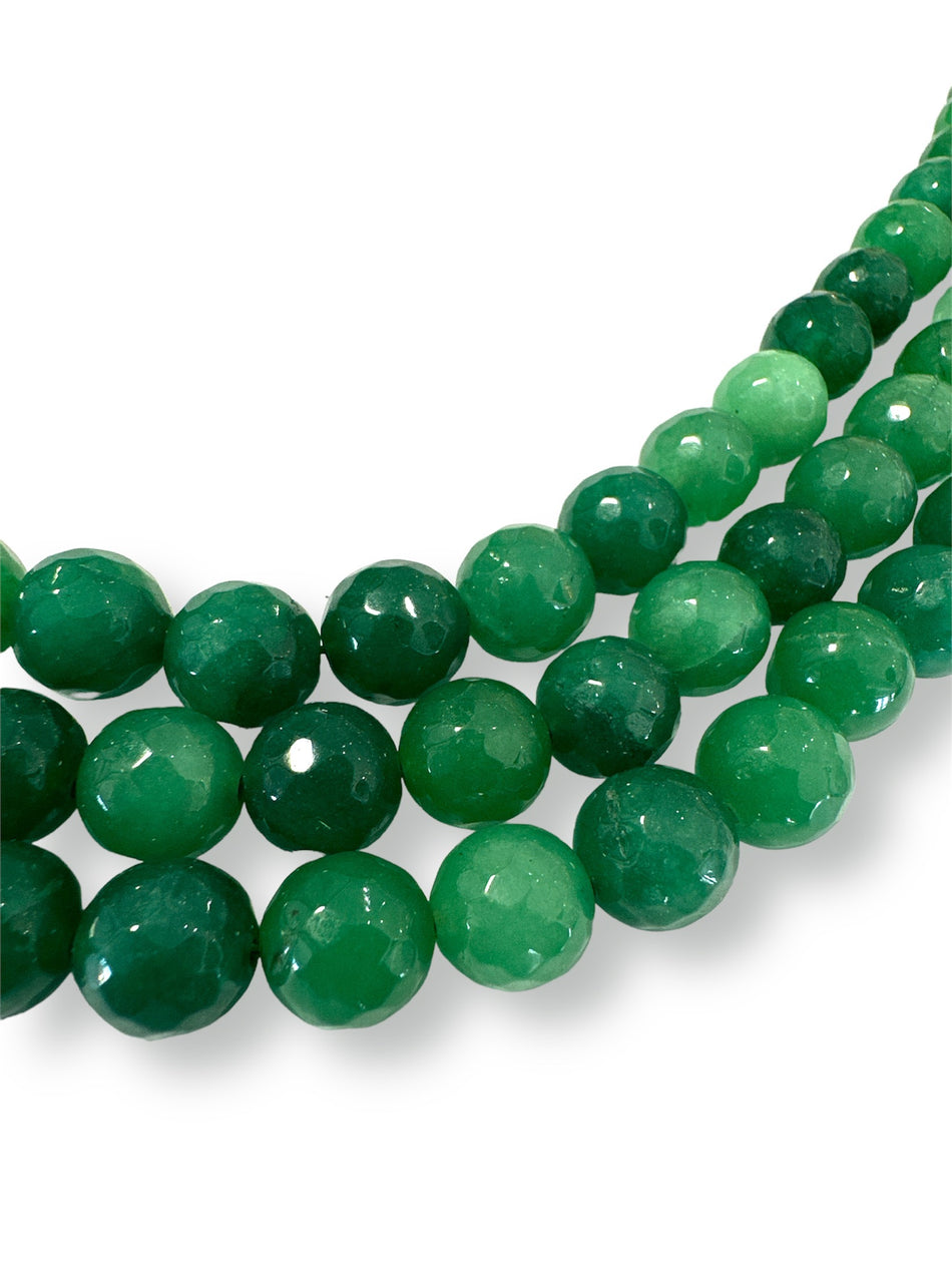 Green Mix Agate Strand