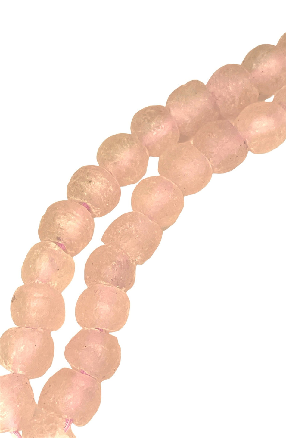 African Frosted Bead Strand 14-16mm