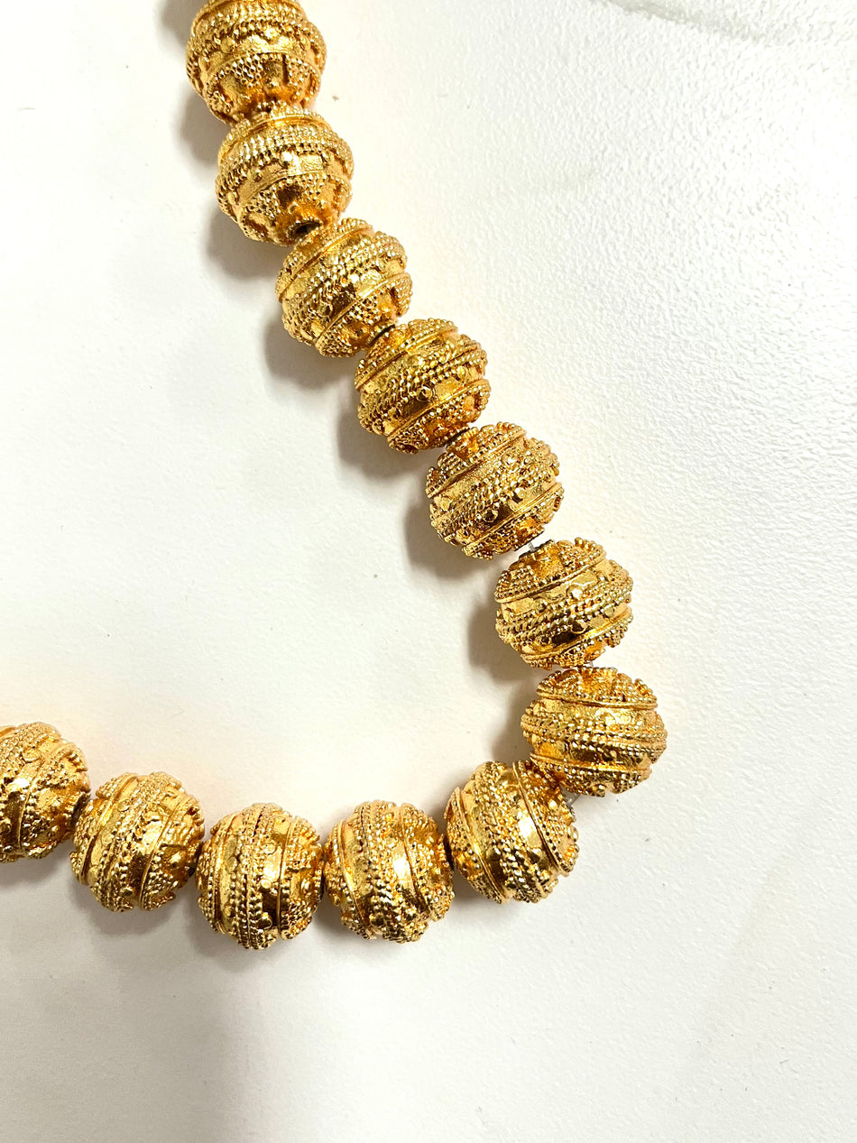 Gold-Filled Round Spacer Strand, 16mm