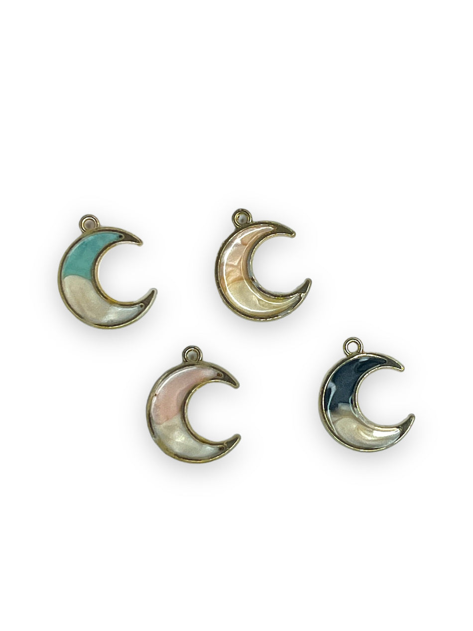 Gold-Filled Moon Mix, 4pcs