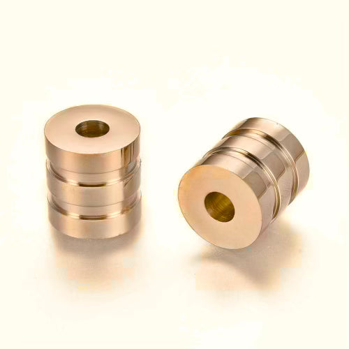 Stainless Steel Gold Cylinder Spacer