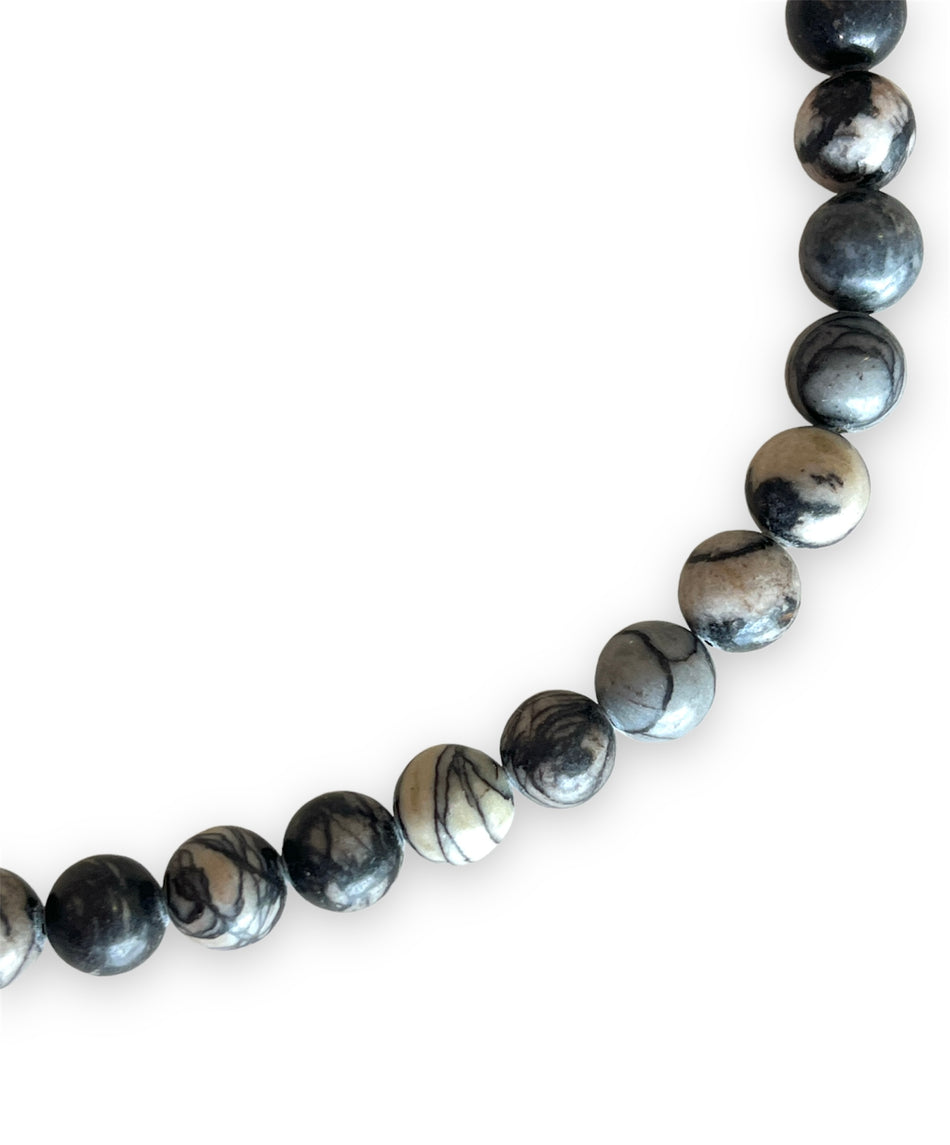Gray Stripes Magnesite 10mm