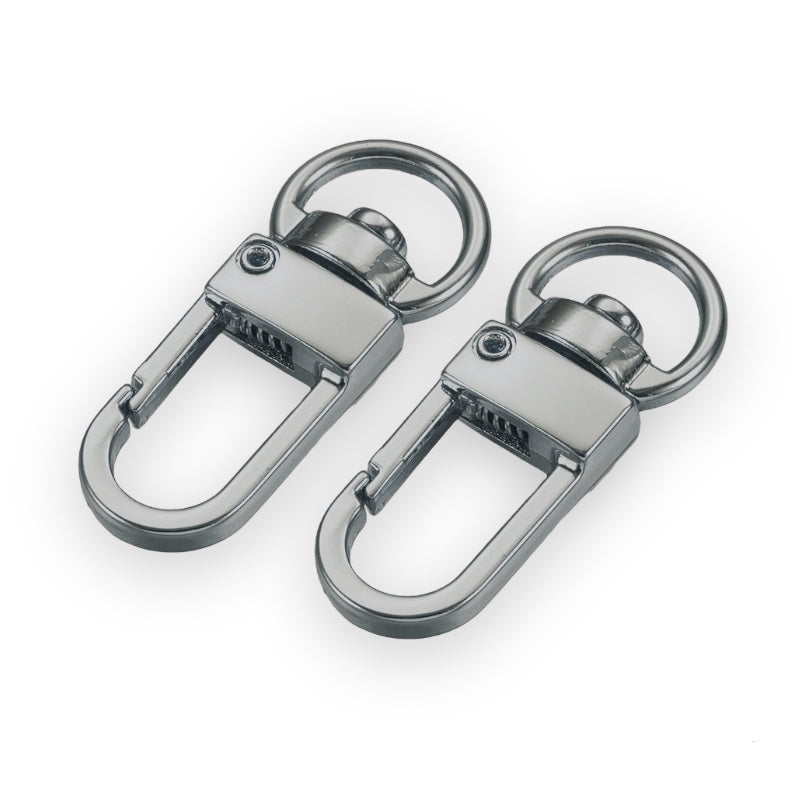 Gun Metal Self Closing Clasp, 2pcs