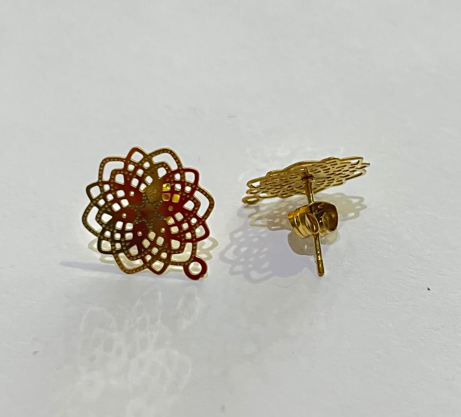 Flower earring GF (Pair)