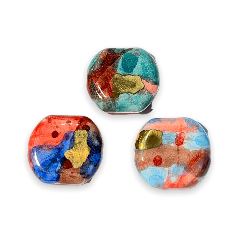 Ceramic Focal Point Bead 1pc