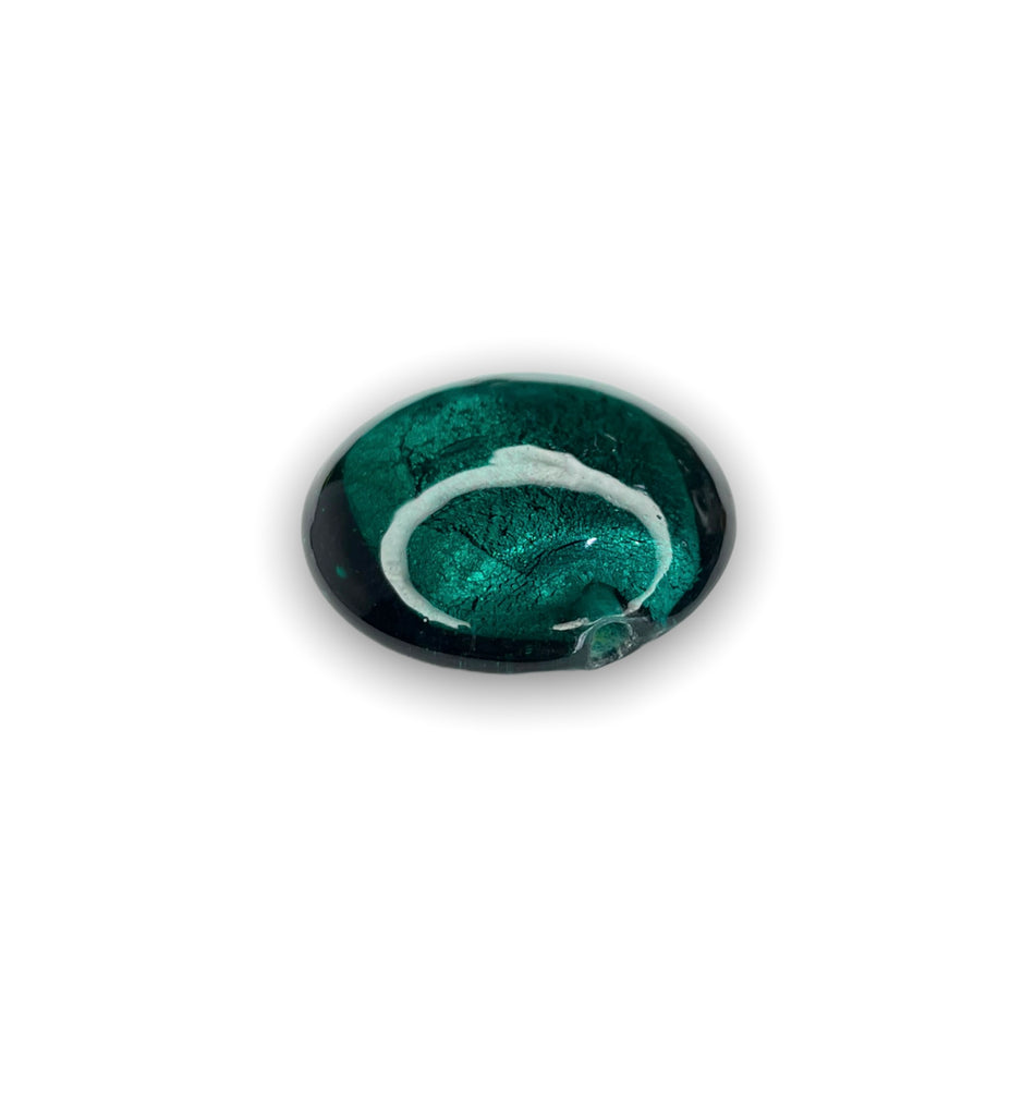 Round Teal Foil, 1pc