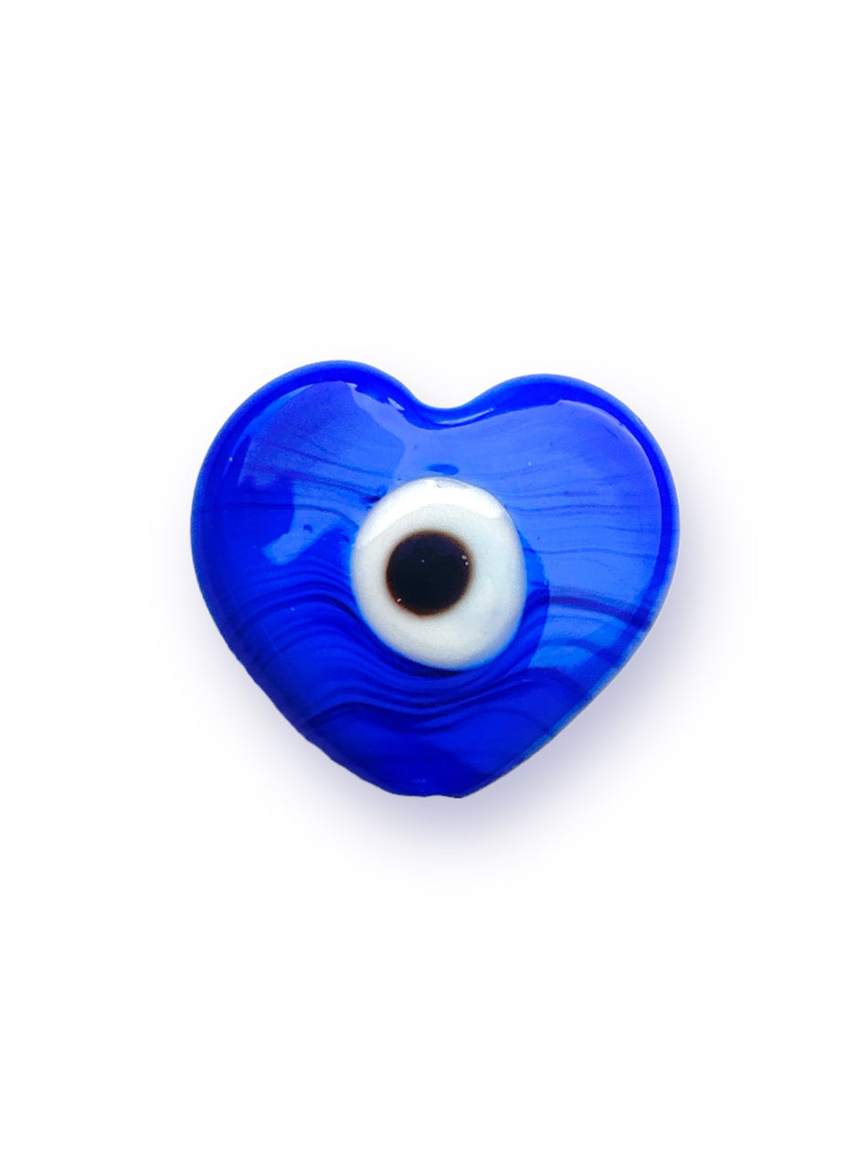 Corazón de cristal de mal de ojo, 1 pieza