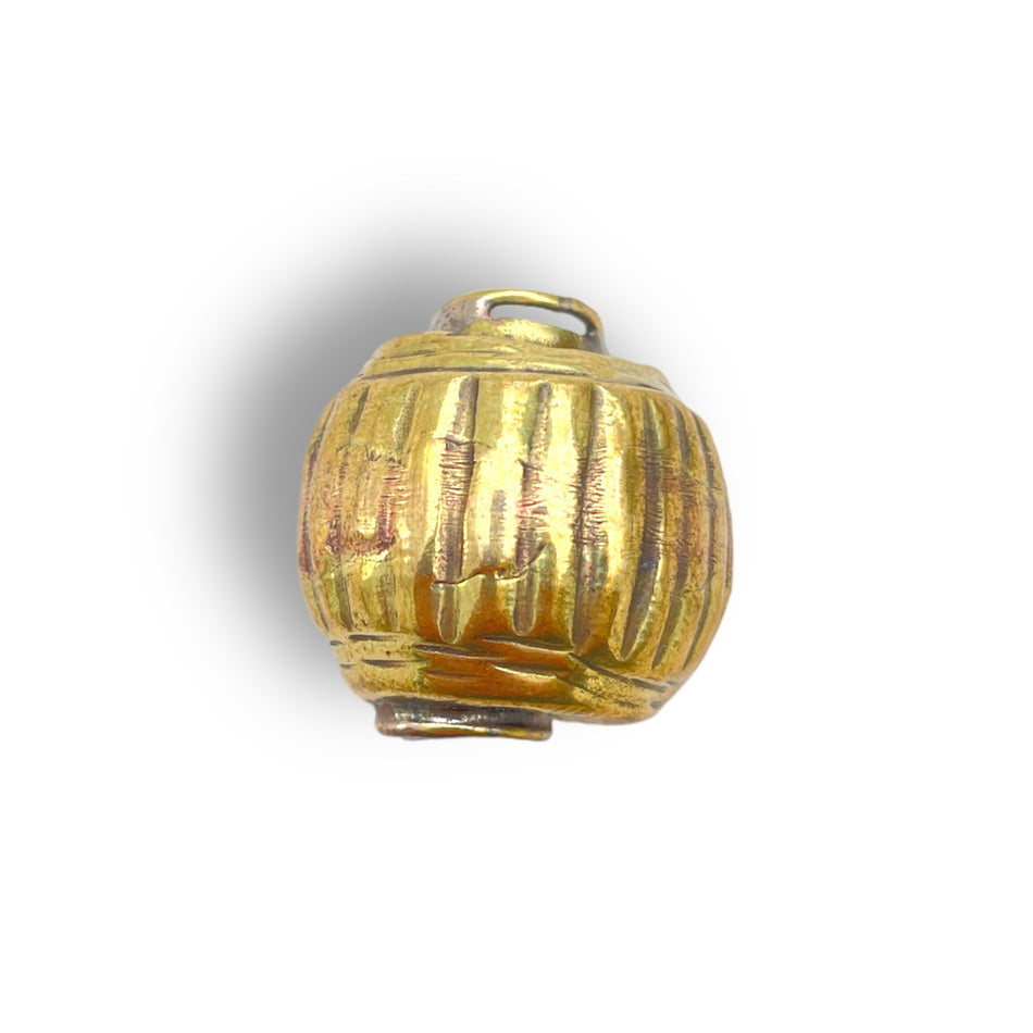 Tibetian round focal bead 25mm