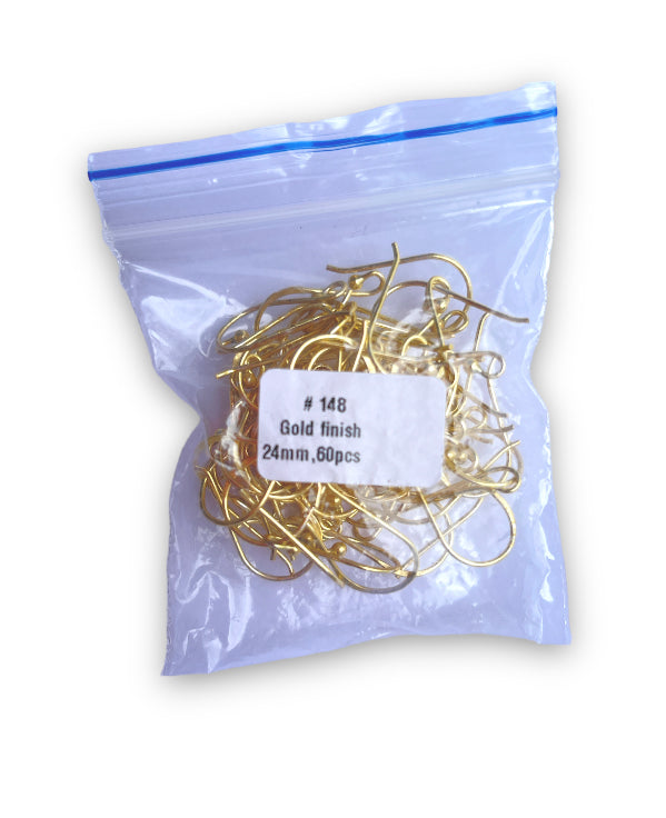 Gold-Filled Earring Hooks, 60pcs