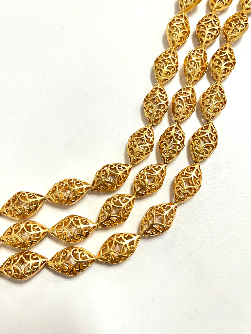 Gold-Filled Diamond Spacer Strand, 20mm