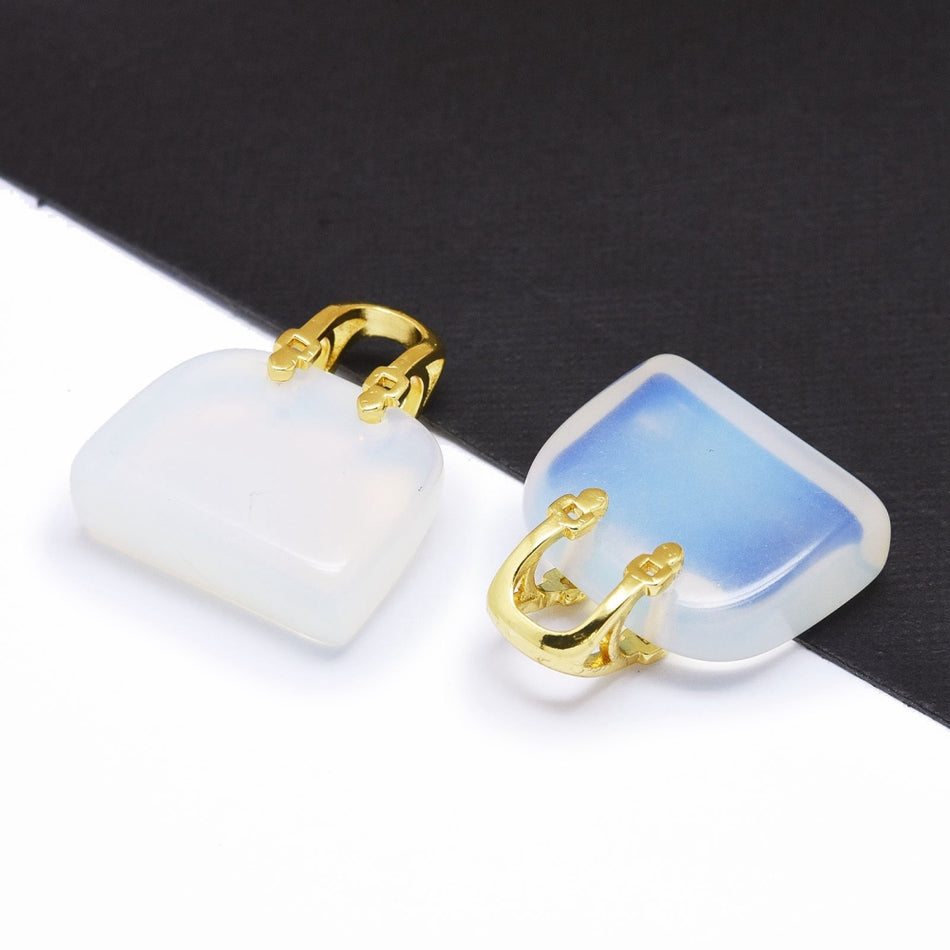 Opalite Bag Pendant, 1pc