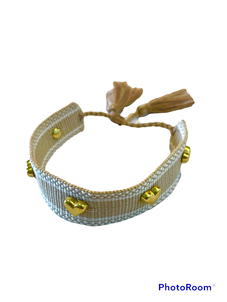 Pulsera de Tela Marrón