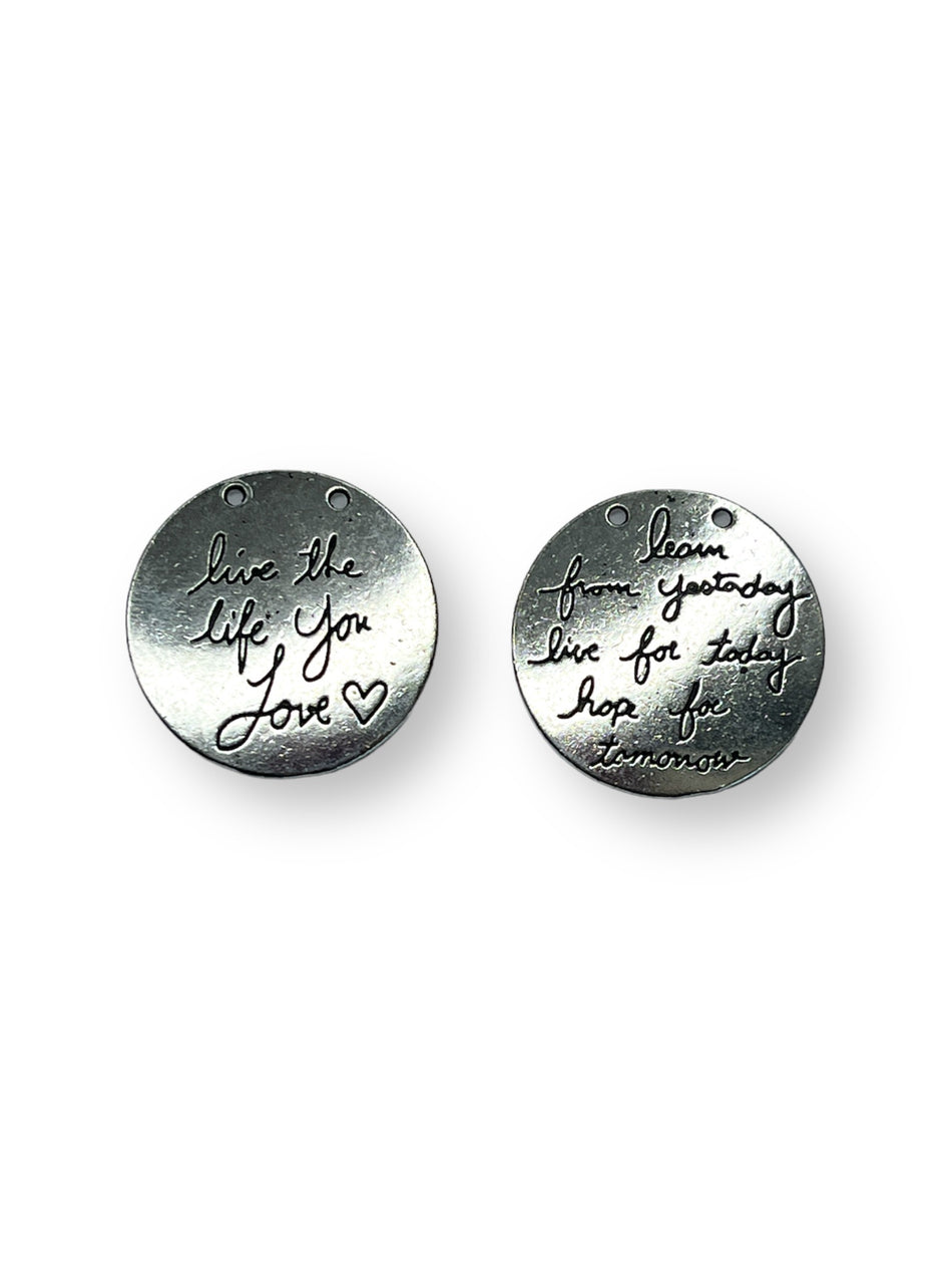 Silver Medal Message, 2pcs