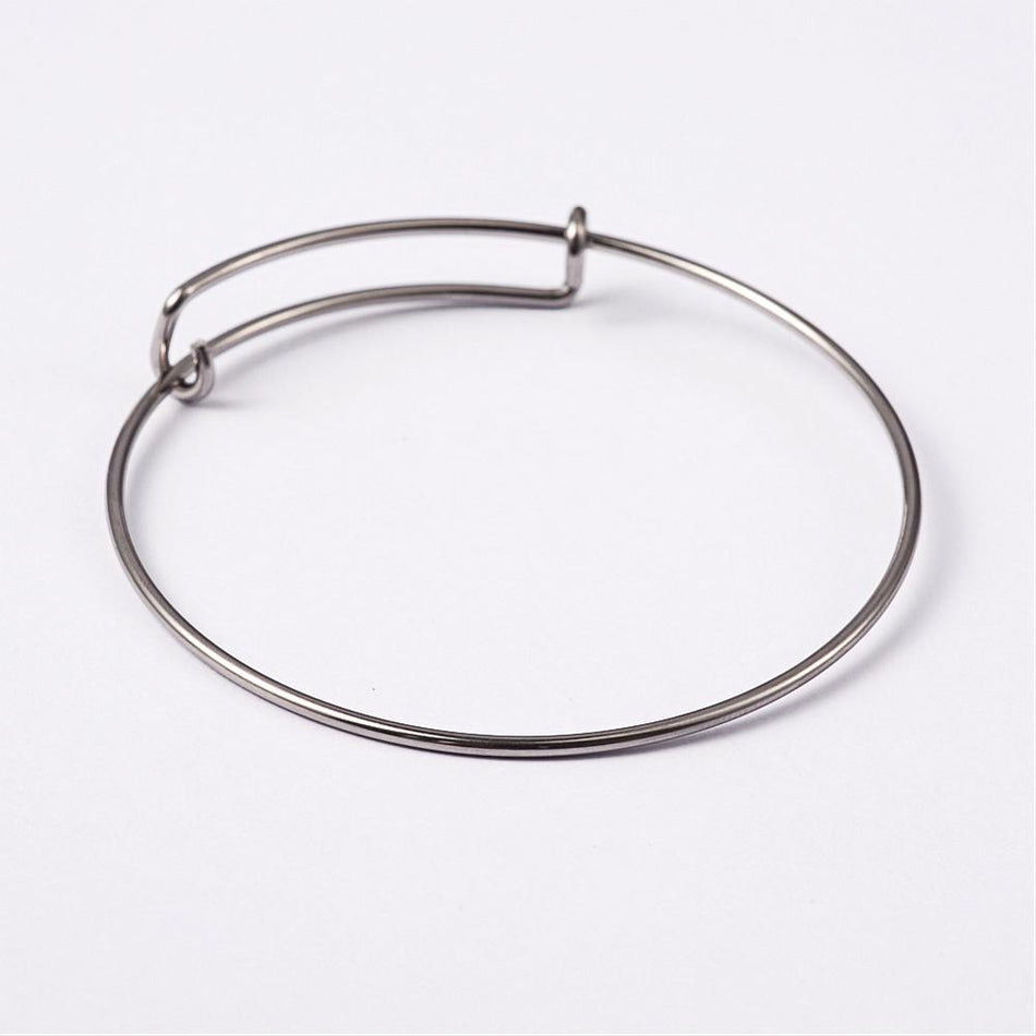 Expandable Stainless Steel Bangle 62mm, 1pc