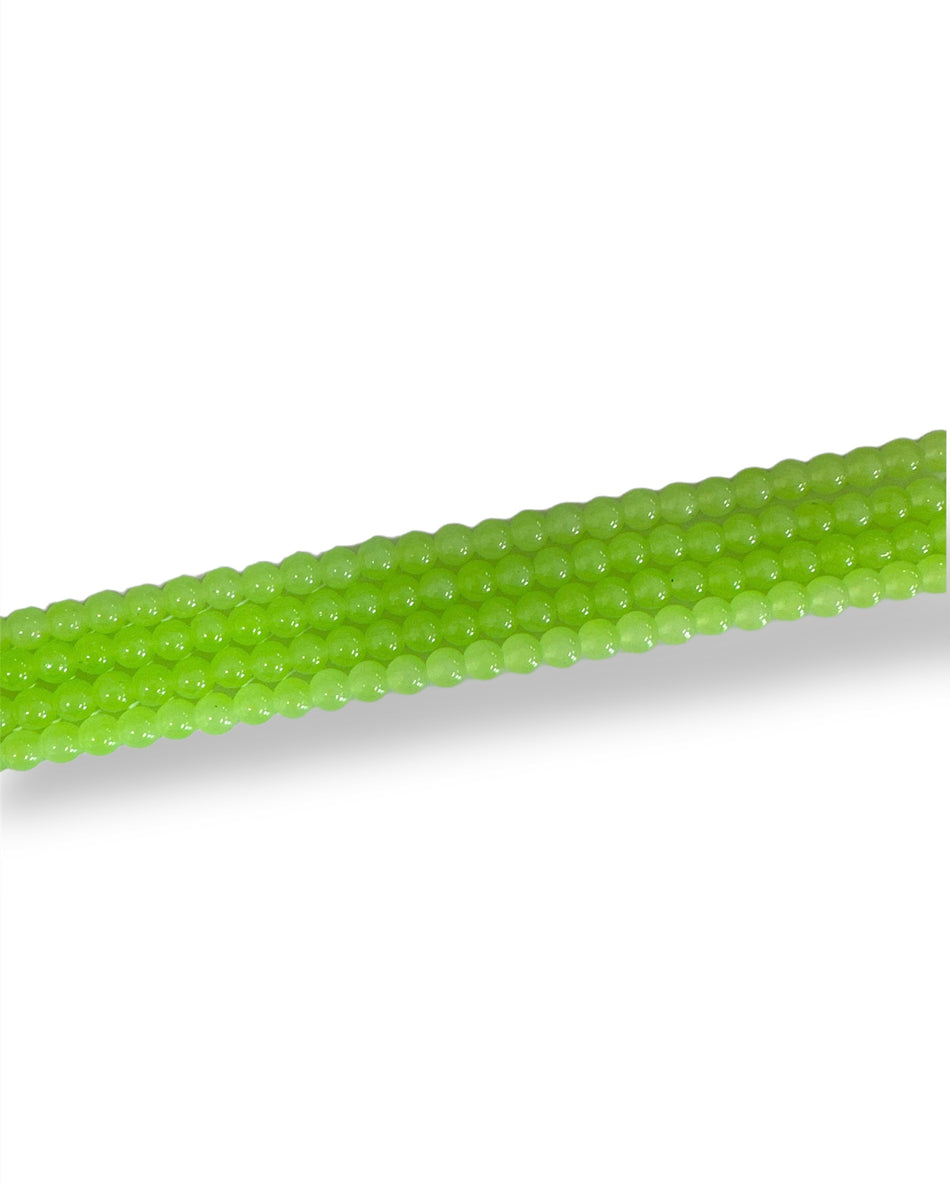 Mint Green Glass Bead Strand 8mm
