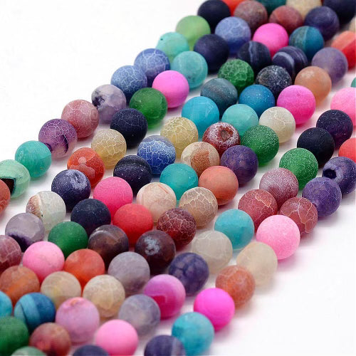 Mix Color Matte Jade 8mm