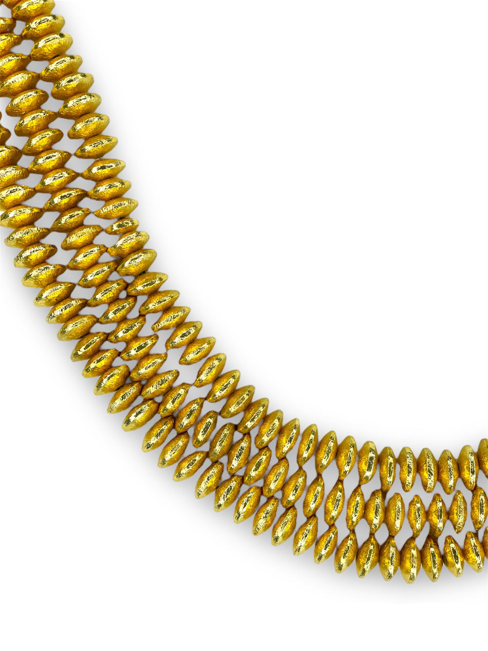 Indian Gold Disk Strand, 42pcs