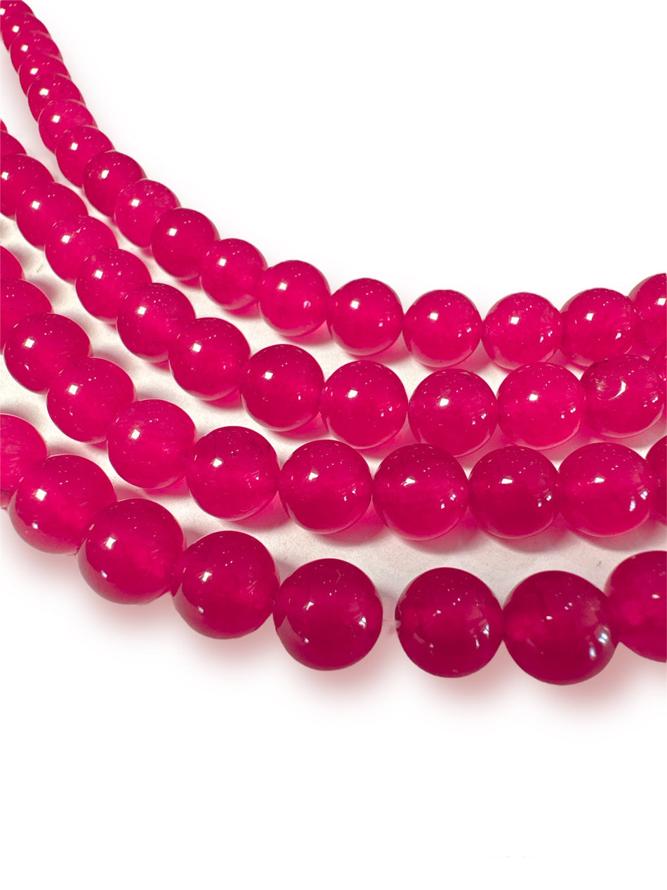 Round Cherry Jade Strand