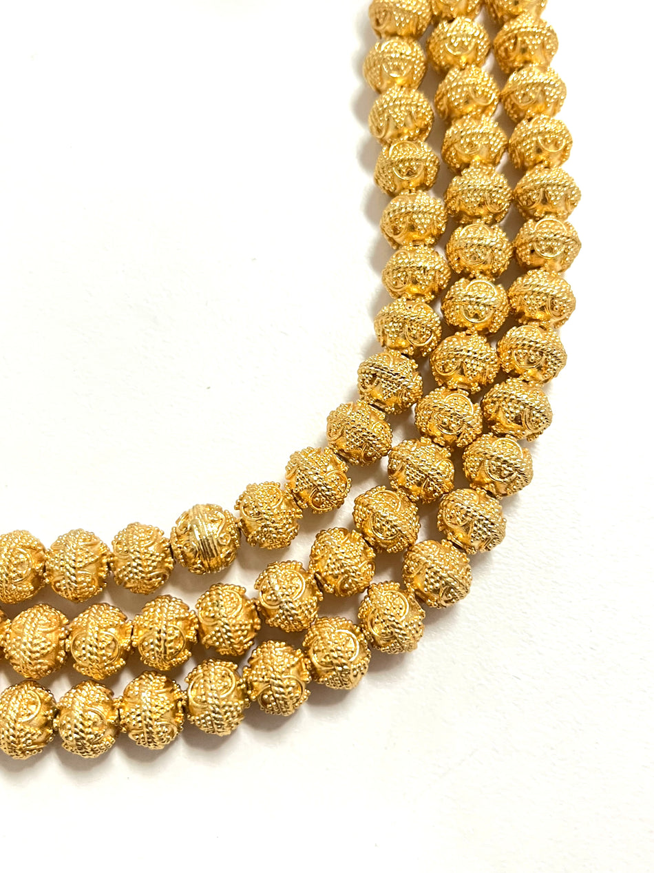 Gold-Filled Round Spacer Strand, 10mm