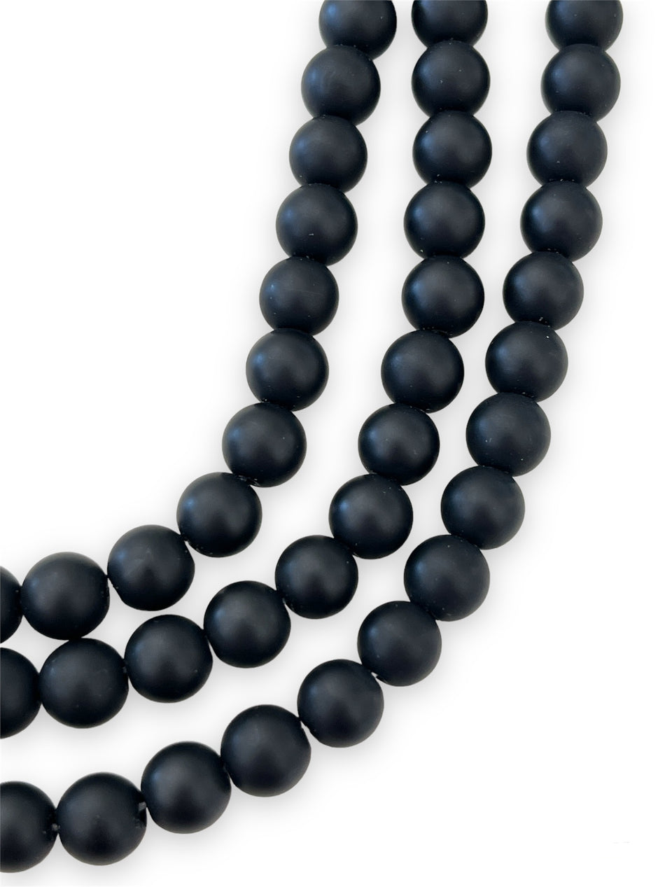 Round Onyx Matte 6mm
