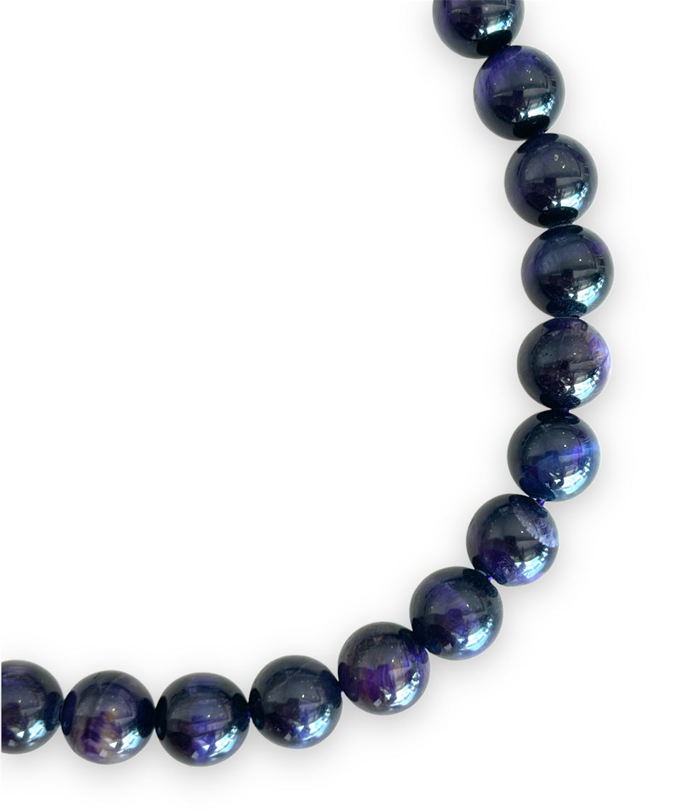 Dark Purple Tiger Eye 8mm