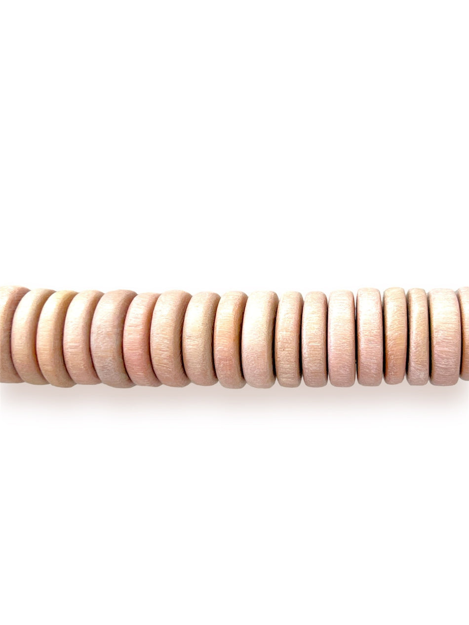 Rondelle Bead Wood Strand, 15x4mm