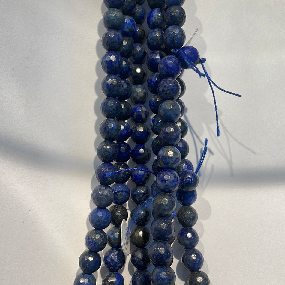 Faceted Lapis Lazuli (2)8mm