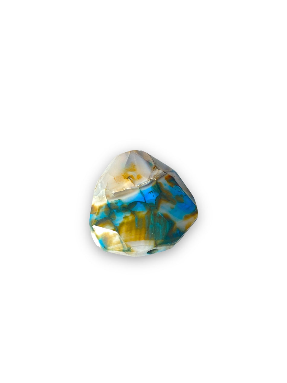 Blue Gemstone Focal, 1pc