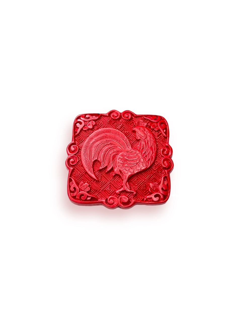 Red Square Cinnabar 45mm, 1pc