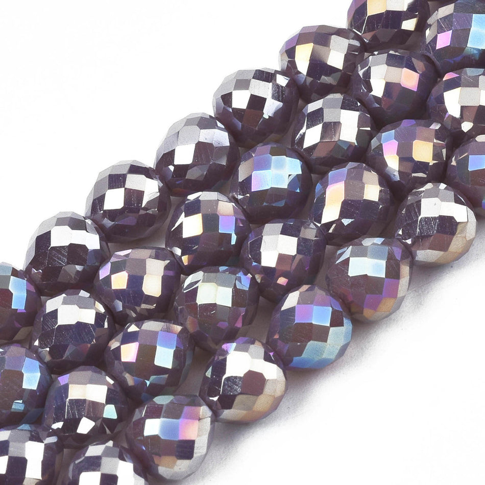 Strawberry Shape Glass Bead Strand 6mm, 100pcs