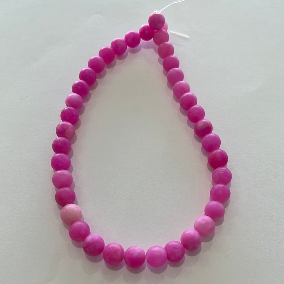 Pink Jade Matte 10 mm