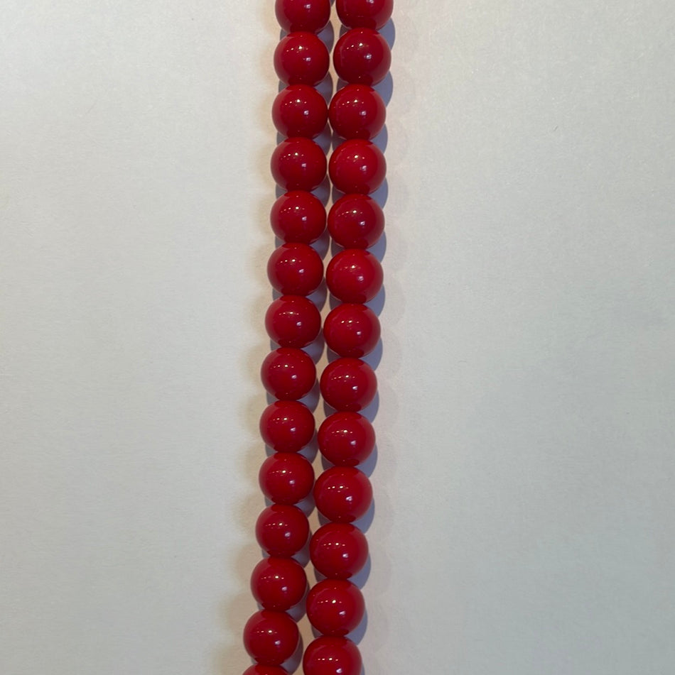 Red Glass Ball 8mm