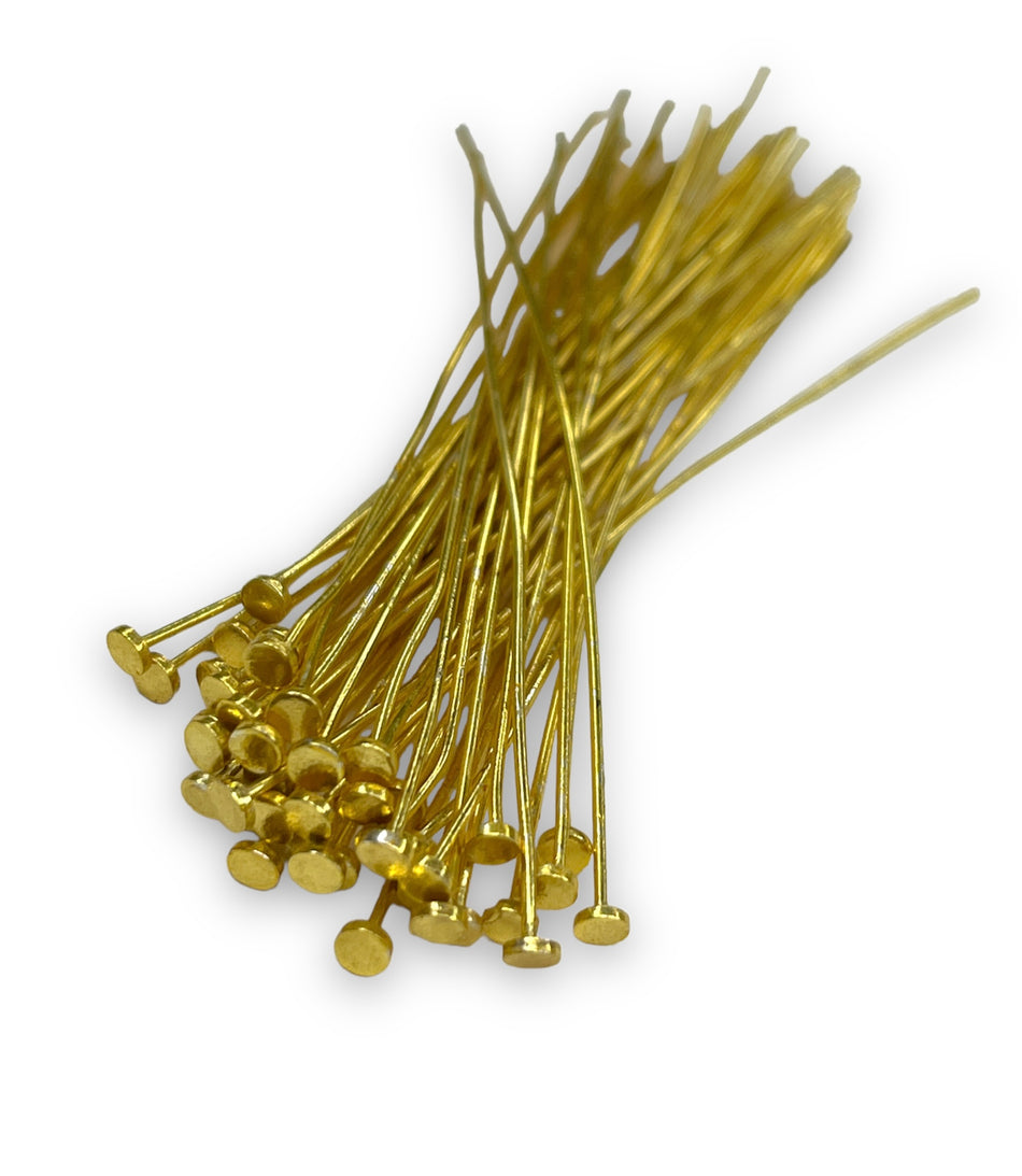 Gold Filled Head Pins, 100pcs