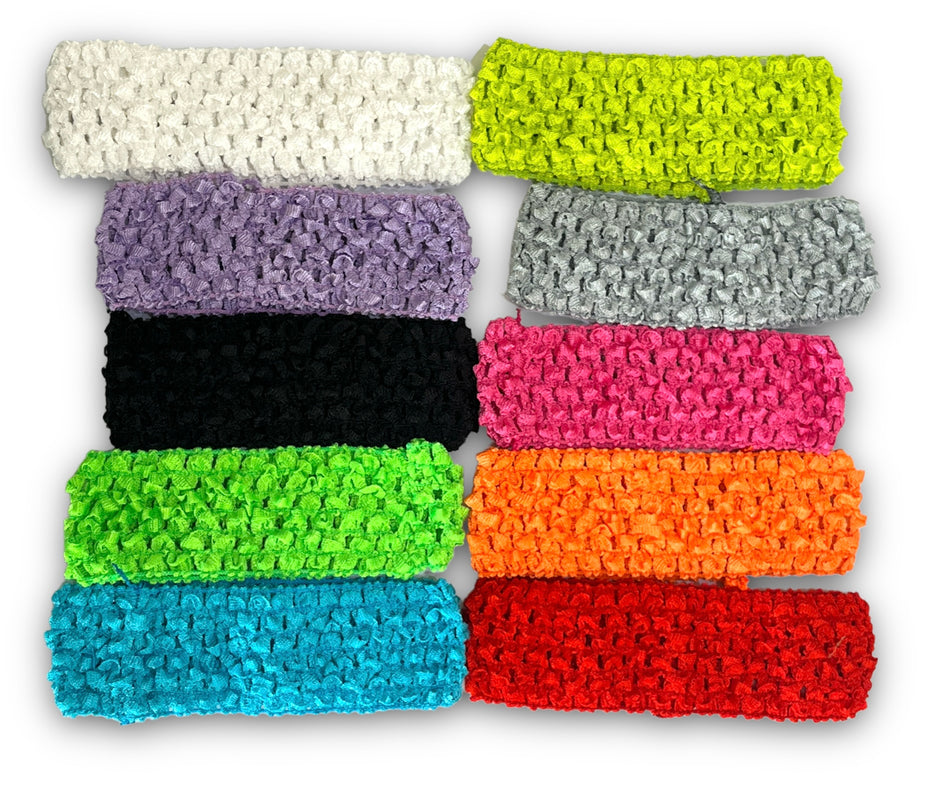 Mixed Color Headbands, 10pcs
