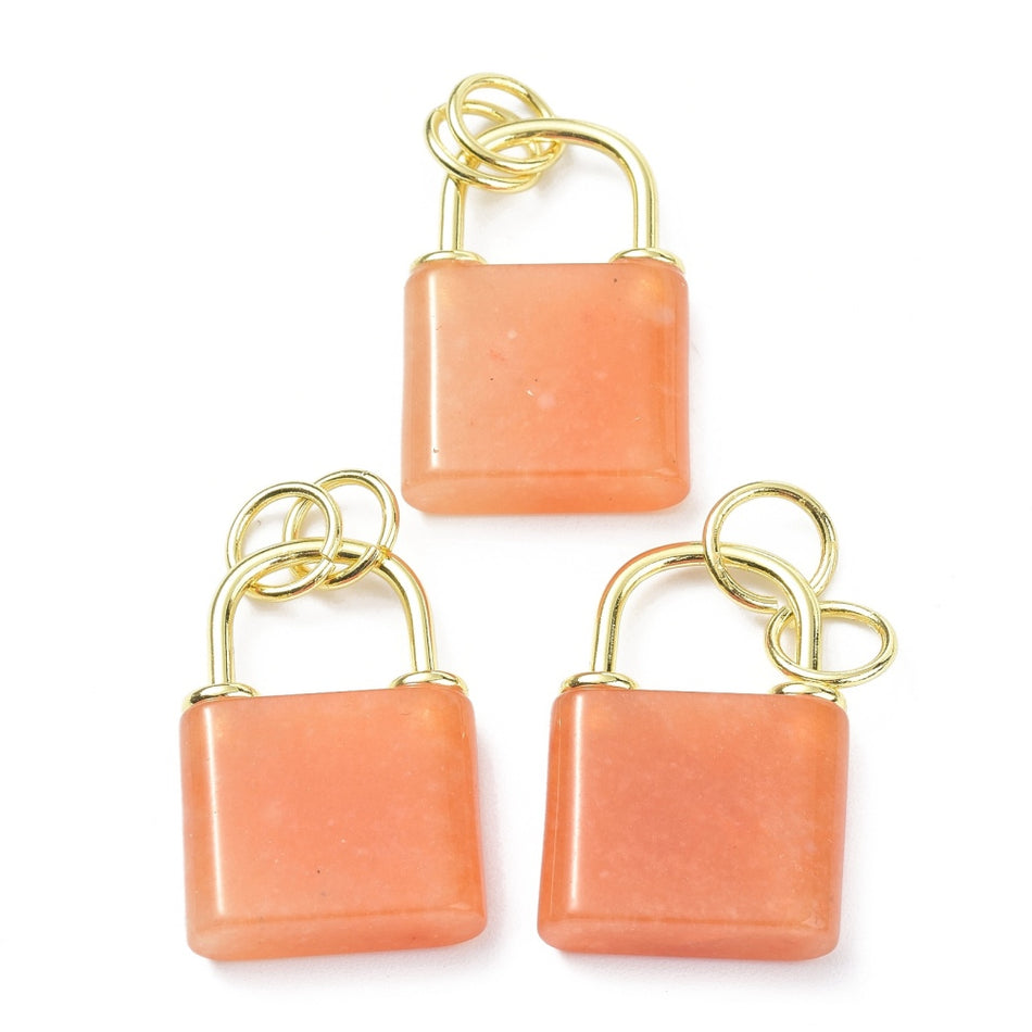 Orange Gemstone Lock