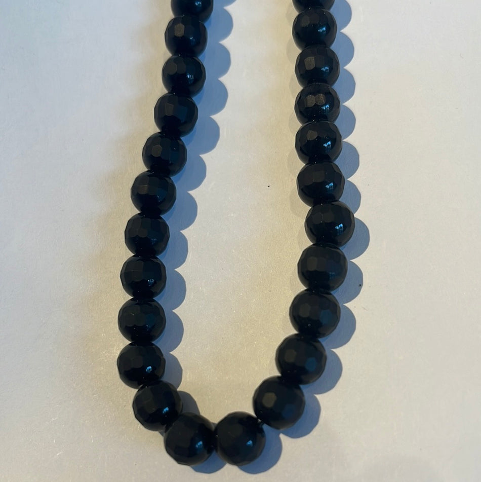 Glossy and Matte Faceted Onyx
