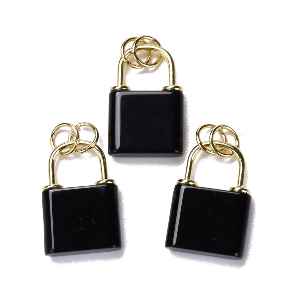 Black Gemstone Lock