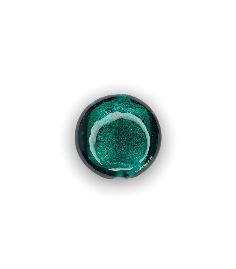 Round Teal Foil, 1pc