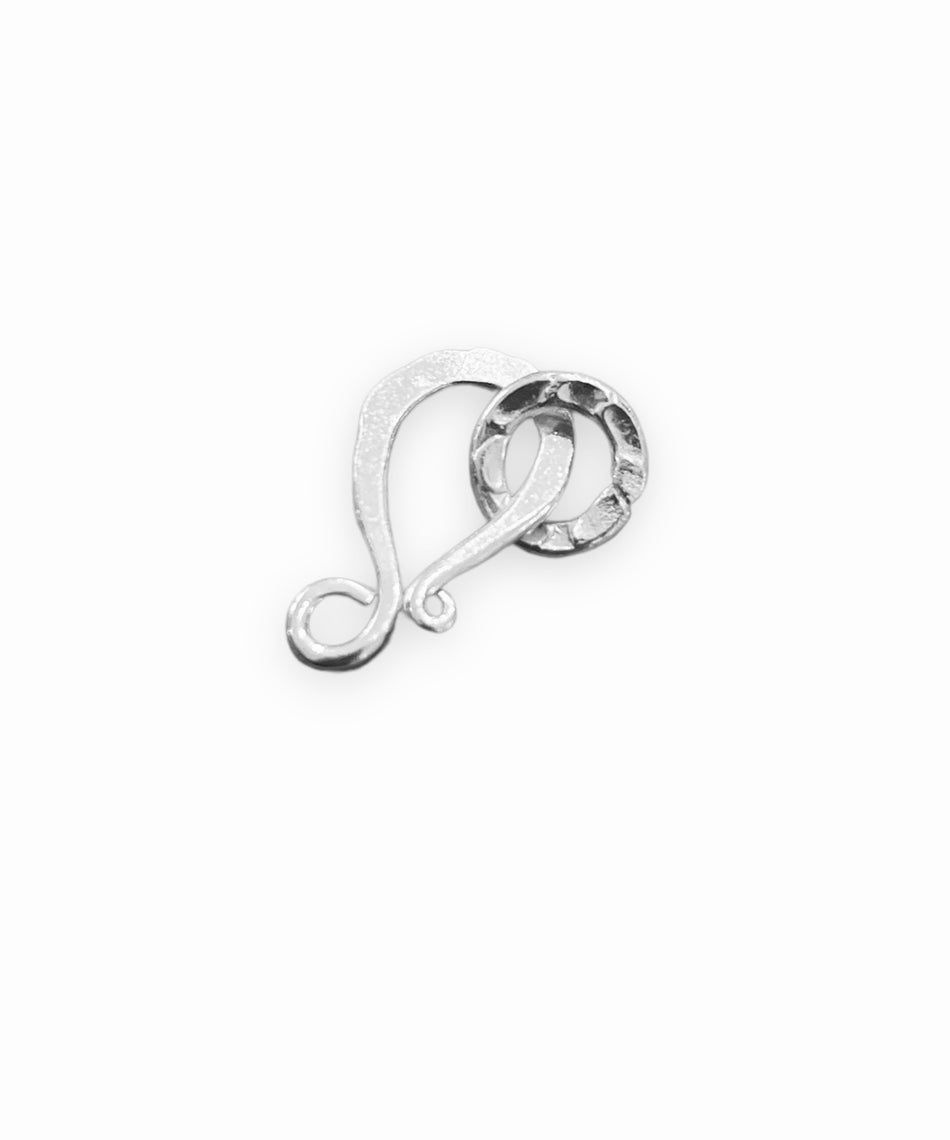 Silver Plated Clasp, 15pcs