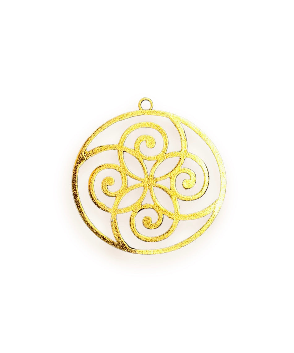 Gold Pendant, 47mm, 1pc