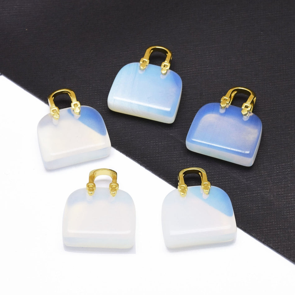 Opalite Bag Pendant, 1pc