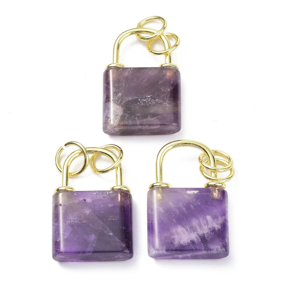 Purple Gemstone Lock