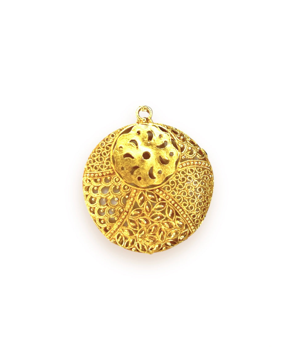 Gold Pendant, 45mm, 1pc